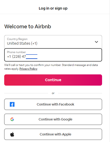 bypass airbnb phone verification