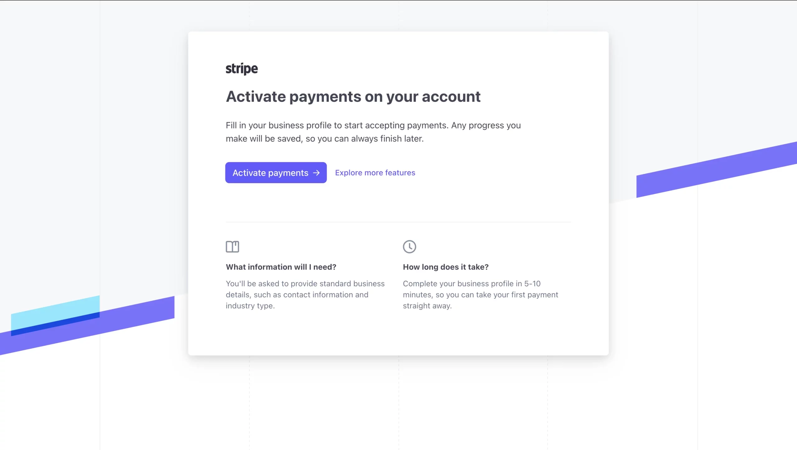 create stripe account