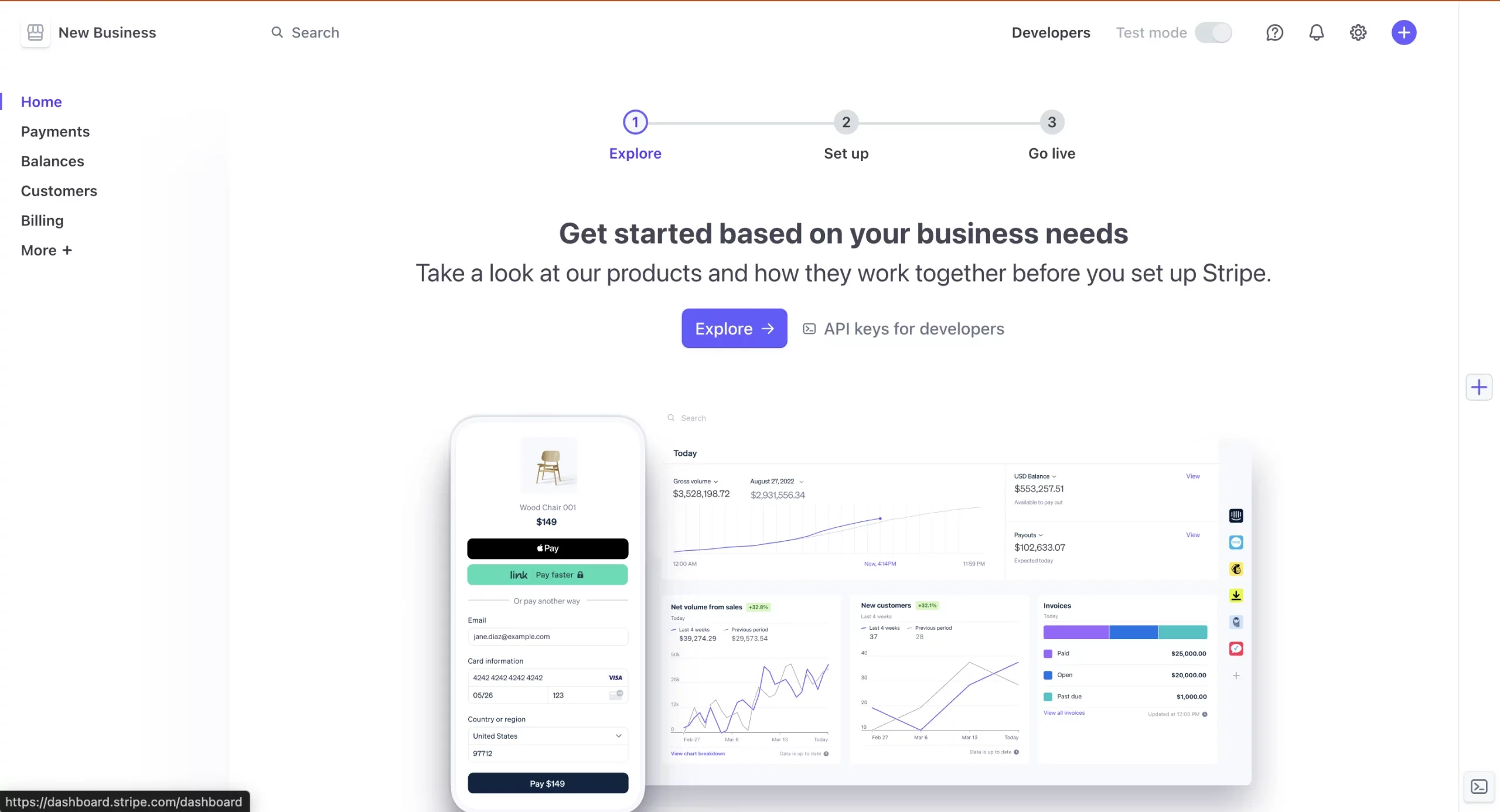 create stripe account