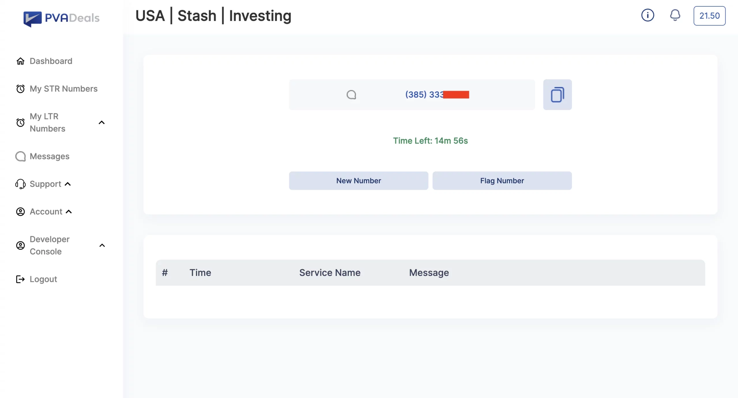 stash verification code