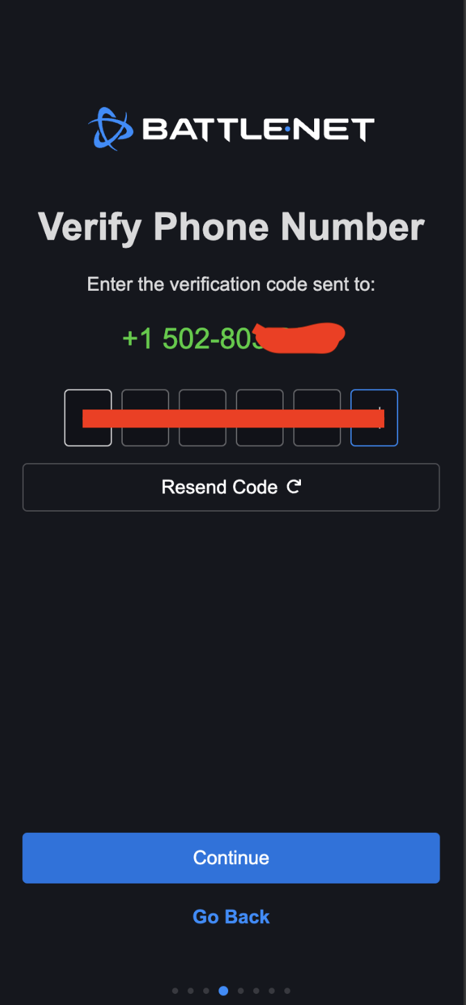 blizzard phone number bypass