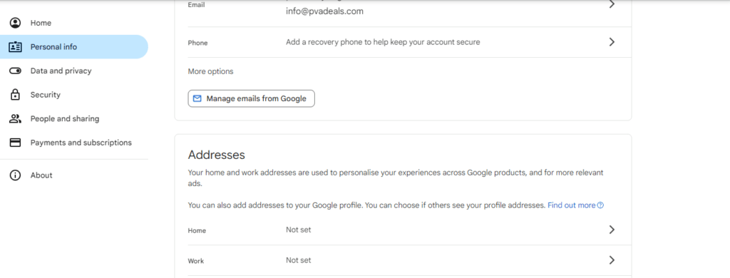 how to change verification number on gmail