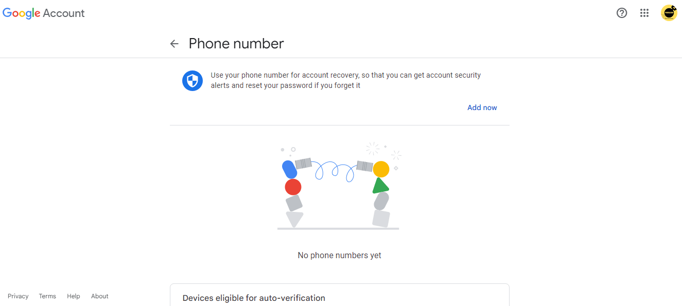 how to change verification number on gmail