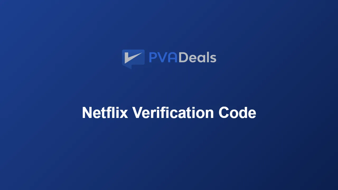 Netflix verification code